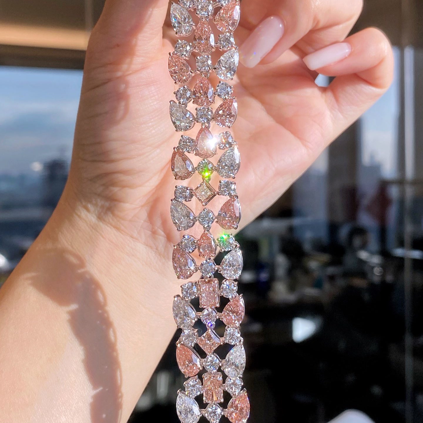 Rosaria Pink and White Diamond Bracelet — product photo 1 of 4