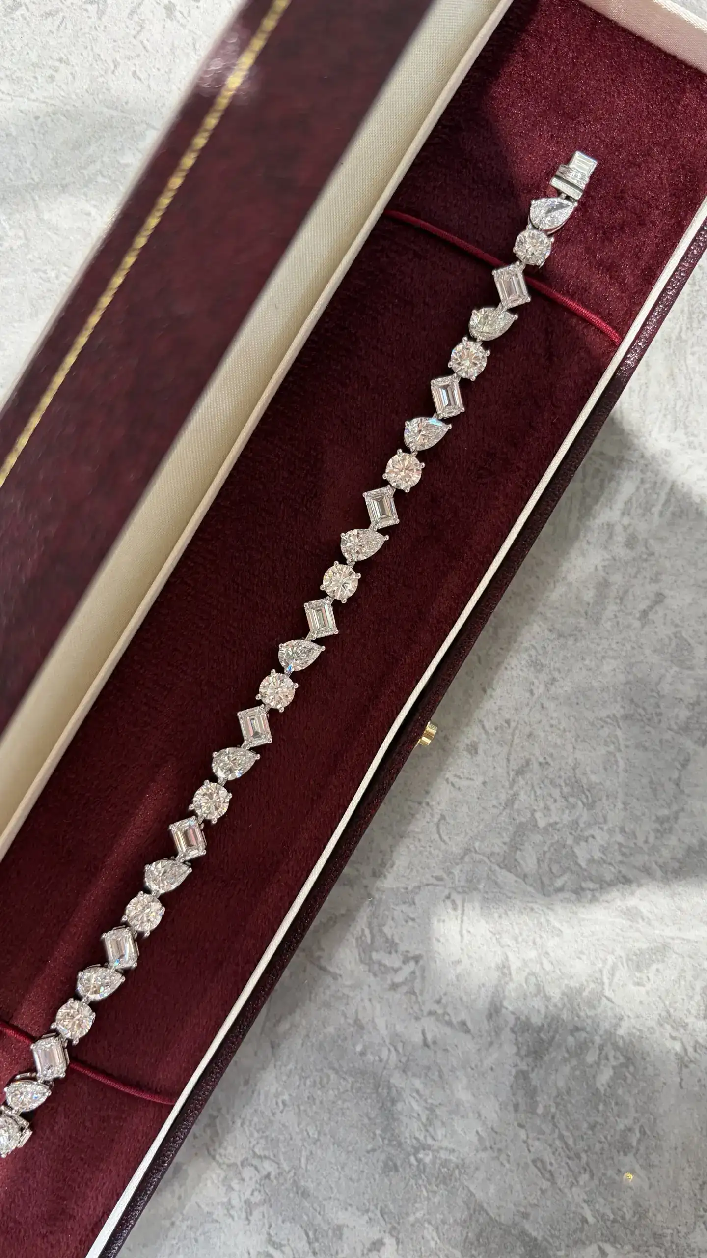 101084 Calista Mixed-Cut Lab Diamond Tennis Bracelet — product photo 2 of 5