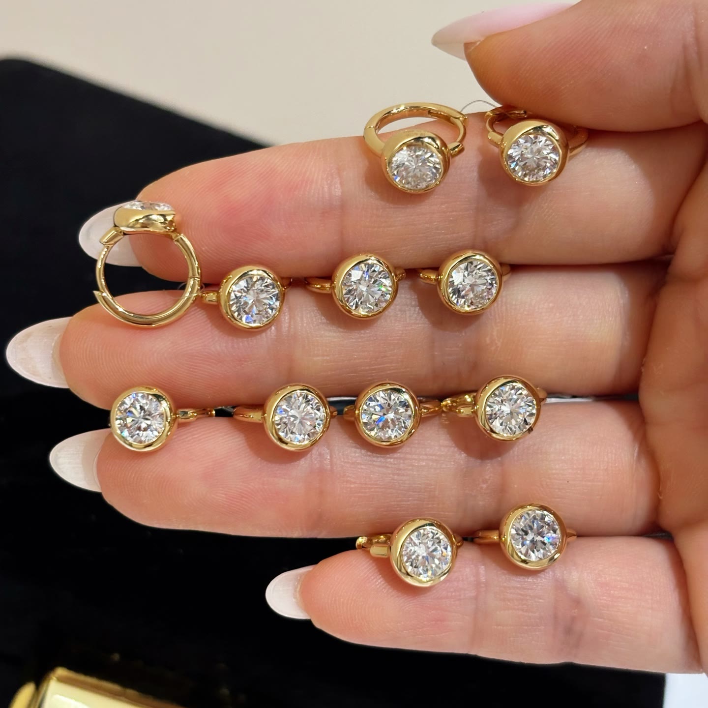 Iris Stud Lab-Grown Diamond Earrings — product photo 1 of 1