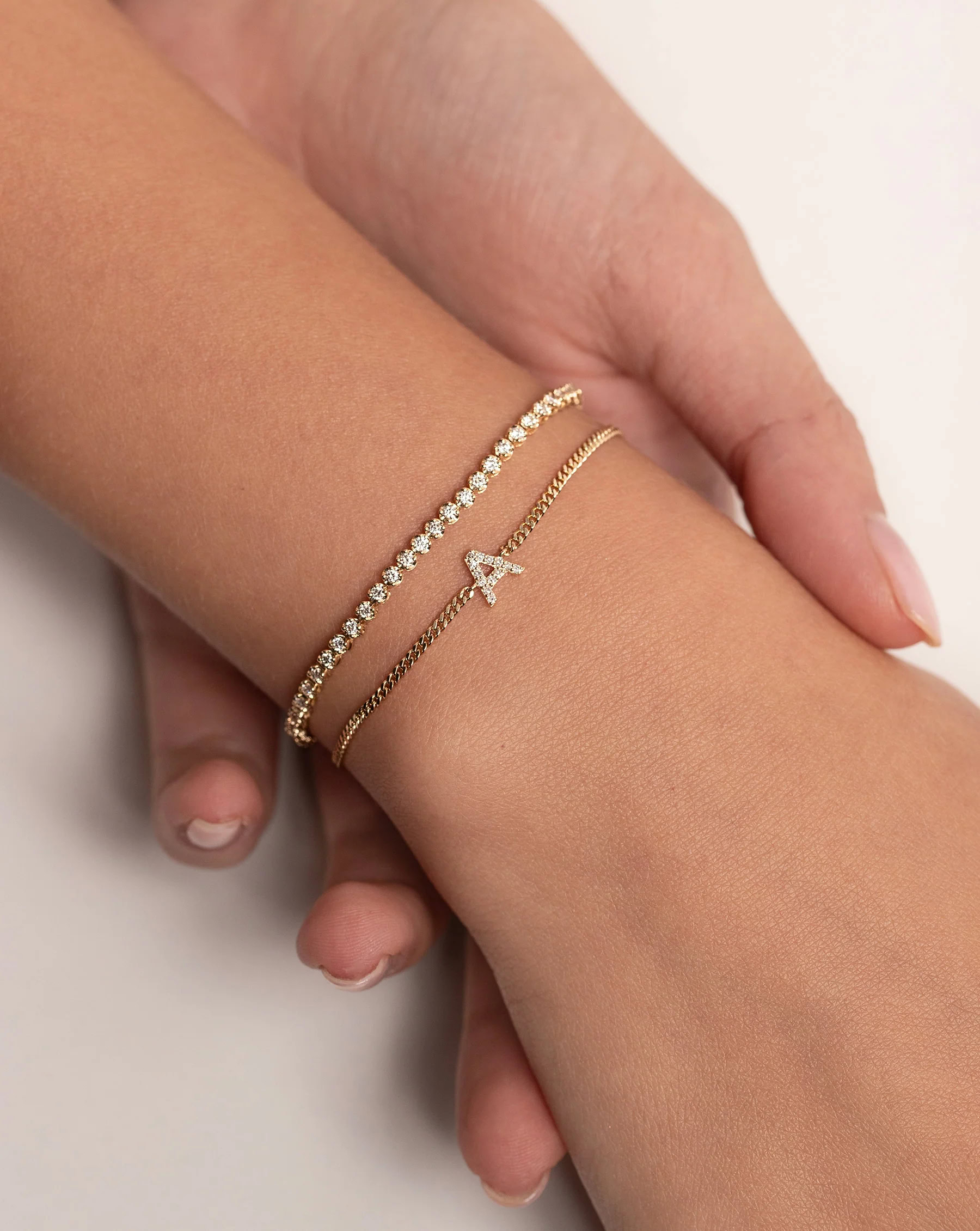 Mini Diamond Half Tennis Bracelet — product photo 2 of 6