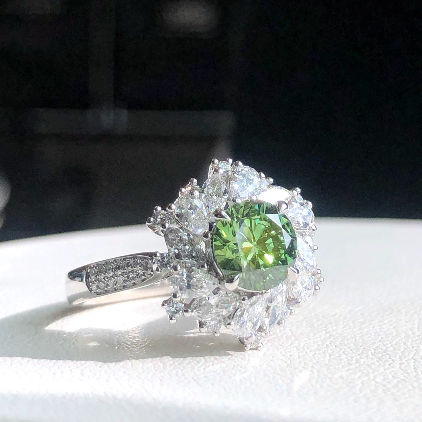 Veridia Green Diamond Ring — product photo 3 of 4