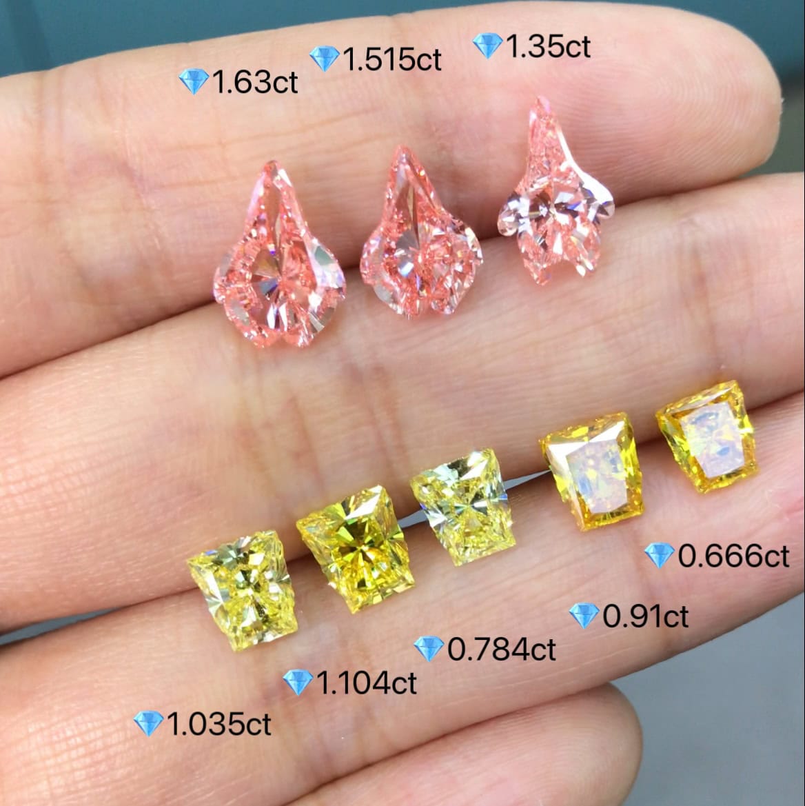Custom-Cut Lab-Grown Character Diamonds — product photo 3 of 6