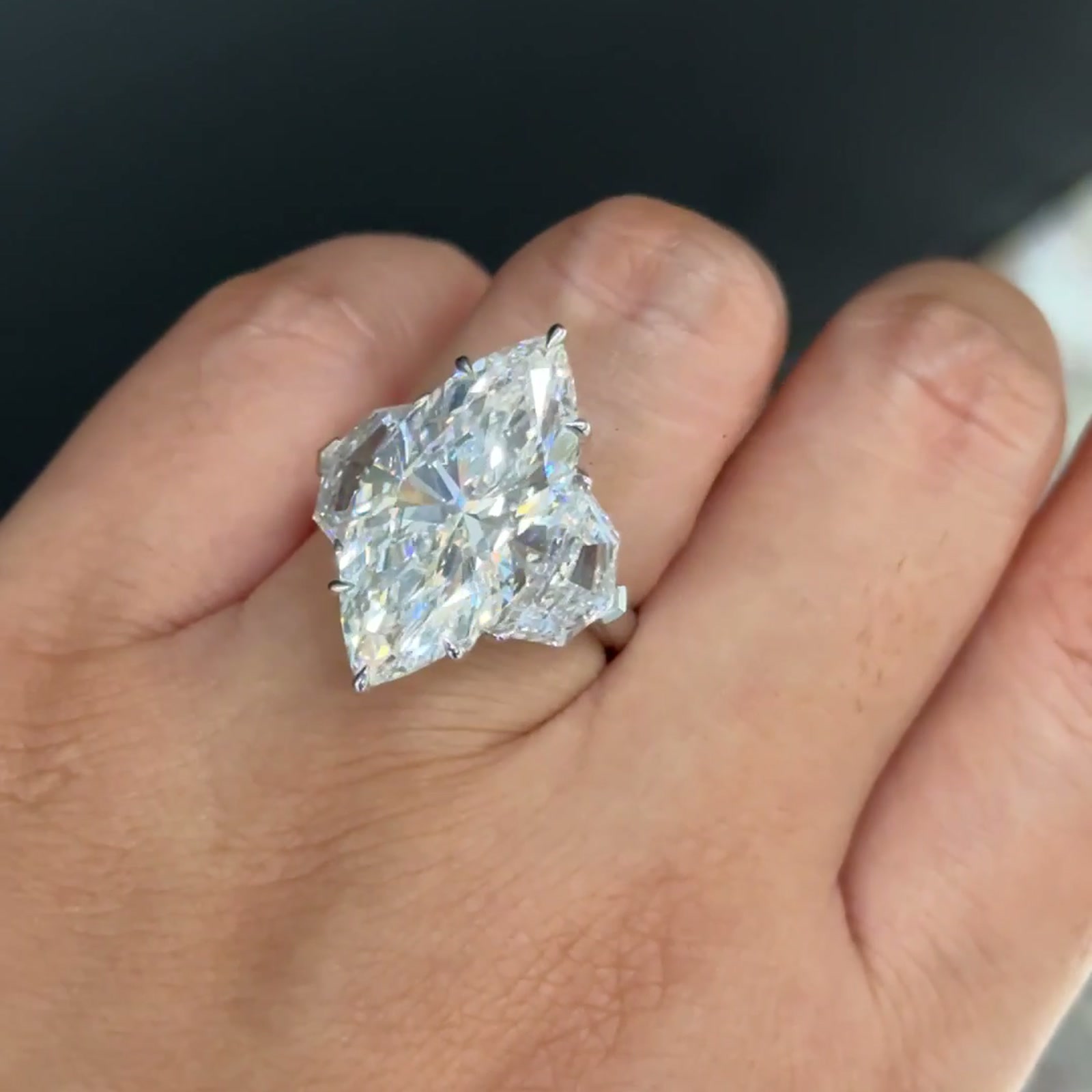 Marquise-Cut Lab-Grown Diamond Ring — product photo 4 of 4