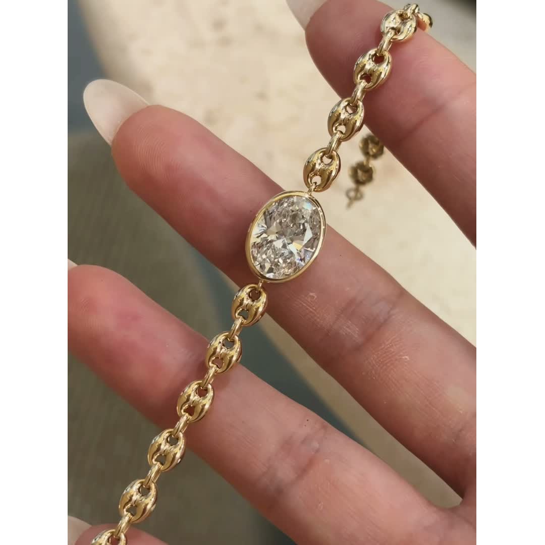 Ophelia Diamond Link Bracelet — product photo 2 of 4