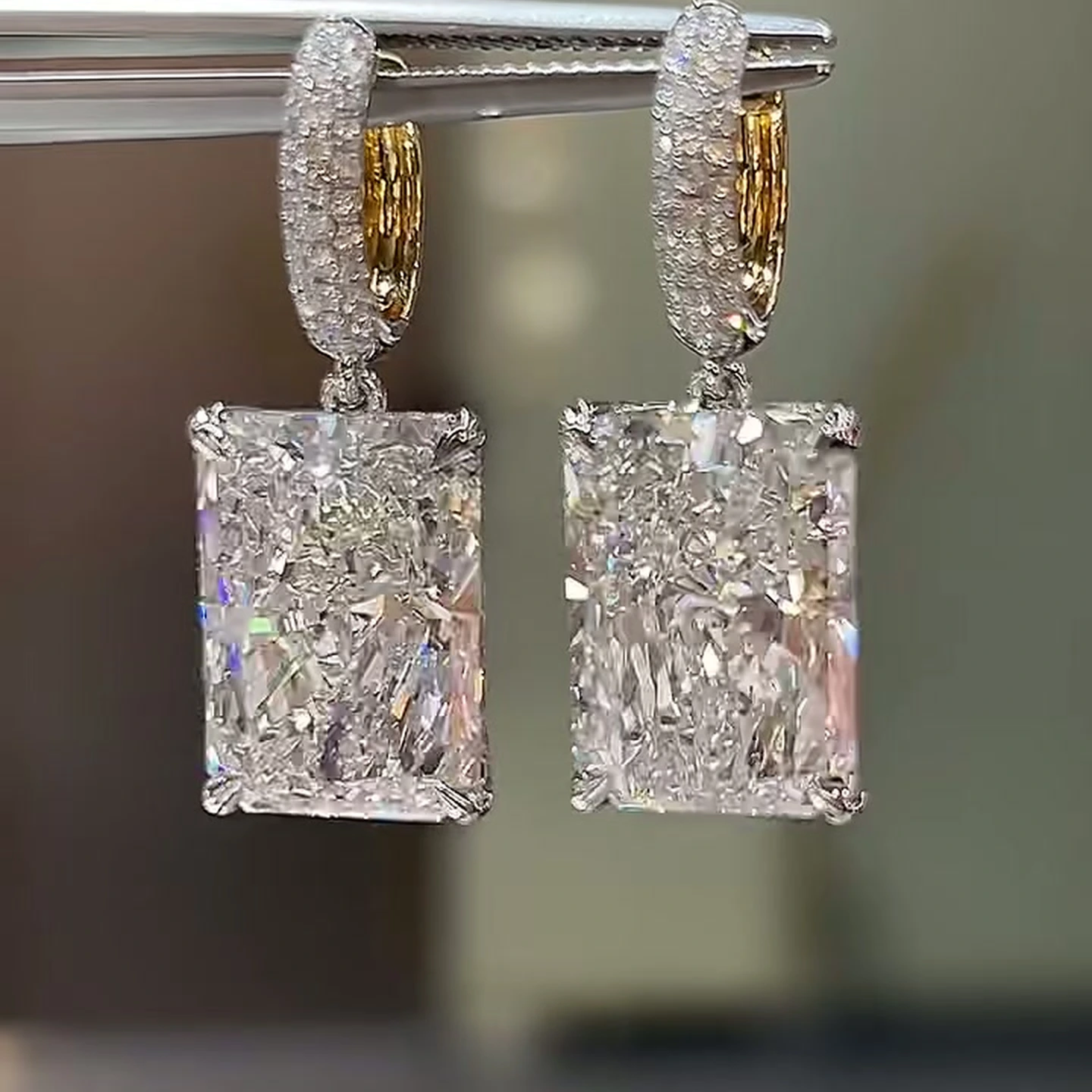 Cassia Radiant Drop Lab-Grown Diamond Drop Earrings — product photo 2 of 4