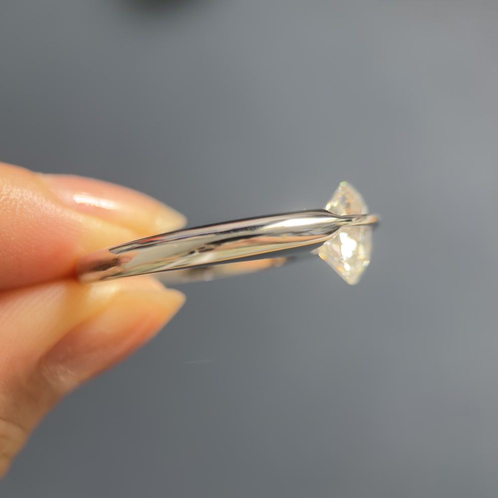 Planet Dancing Diamond Ring – Floating Lab Diamond Solitaire Ring — product photo 6 of 6