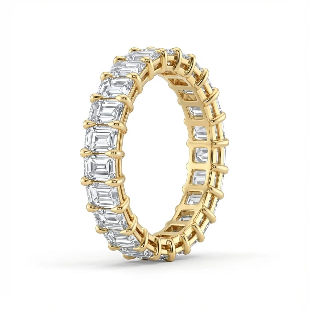 Emerald Cut Lab-Grown Diamond Eternity Band — product photo 4 of 4