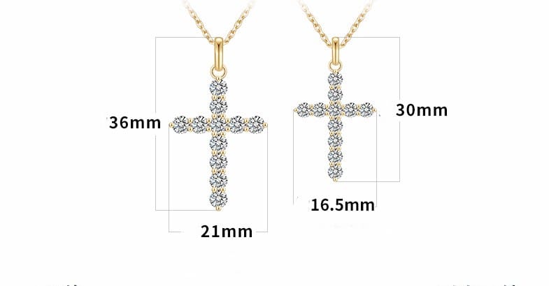 Luxury Cross Pendant with Universal Openable Clasp (2 Sizes Available) — product photo 3 of 6