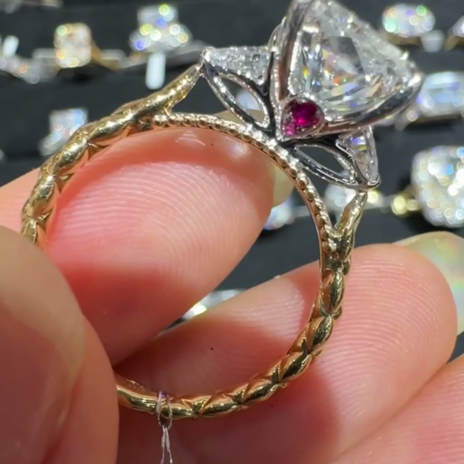 Radiant-Cut Lab-Grown Diamond Ring — product photo 2 of 4