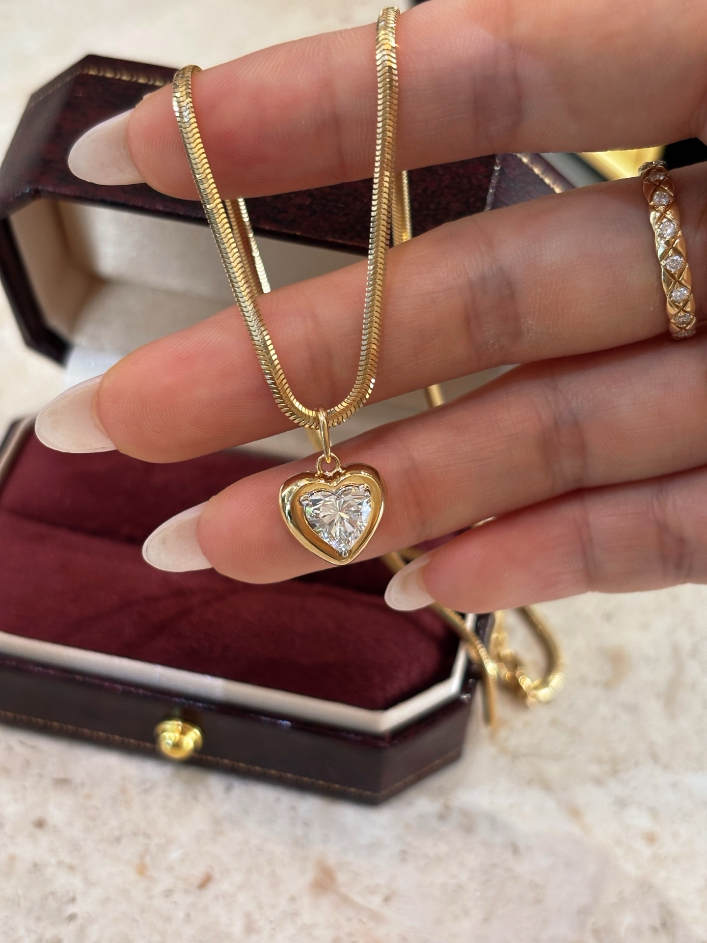 Marlowe Pendant Lab-Grown Diamond Necklace — product photo 5 of 6