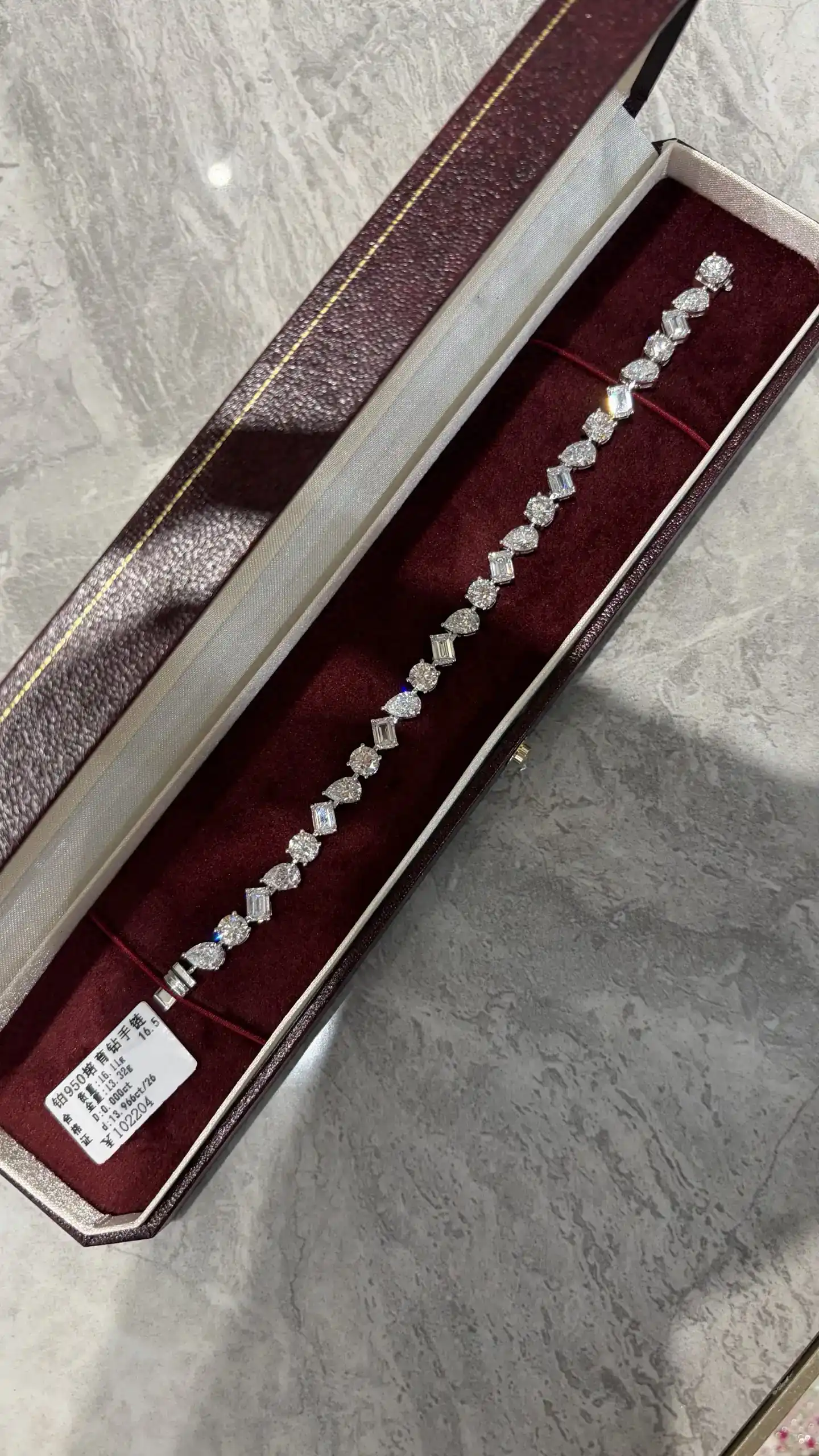 101084 Calista Mixed-Cut Lab Diamond Tennis Bracelet — product photo 5 of 5